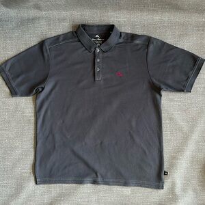 Tommy Bahama Shirt Mens L Polo Supima Cotton Short Sleeve Logo Gray Golf Preppy
